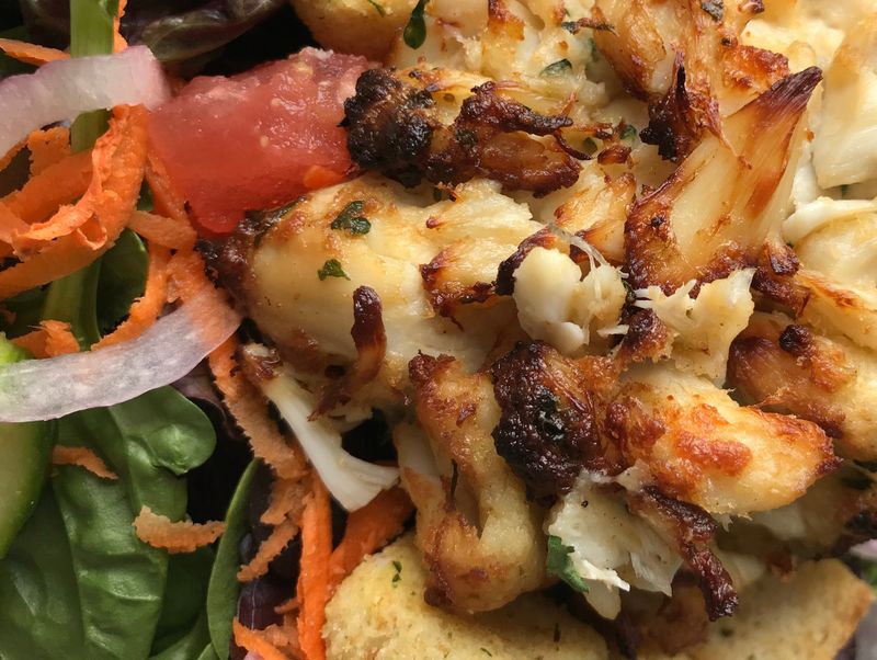 Delaware: Maryland Crab Cake Sandwich At Woody's Dewey Beach