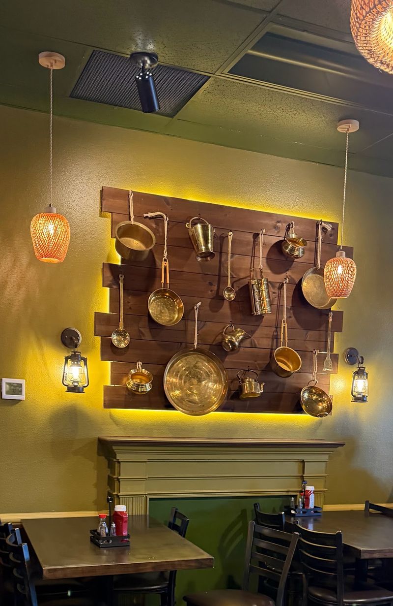 Copperware Walls And That Soft Golden Glow