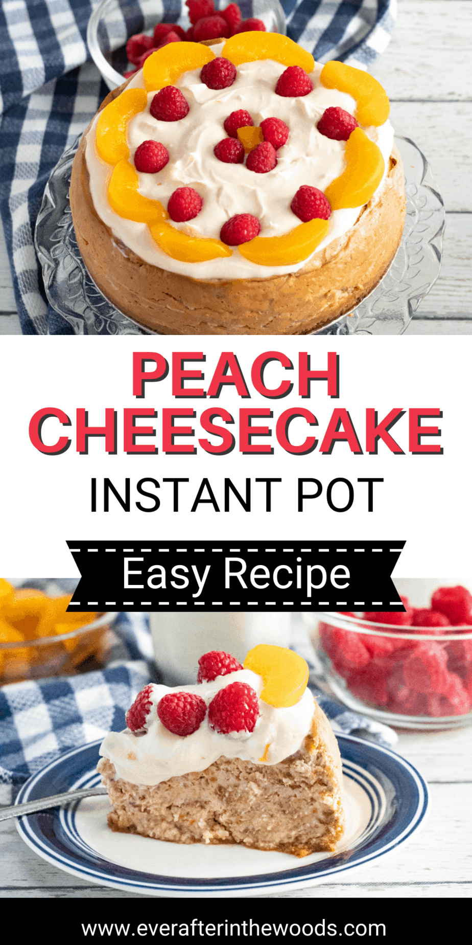 Peach Instant Pot Cheesecake