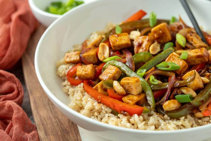 Tofu Stir-Fry With Brown Rice