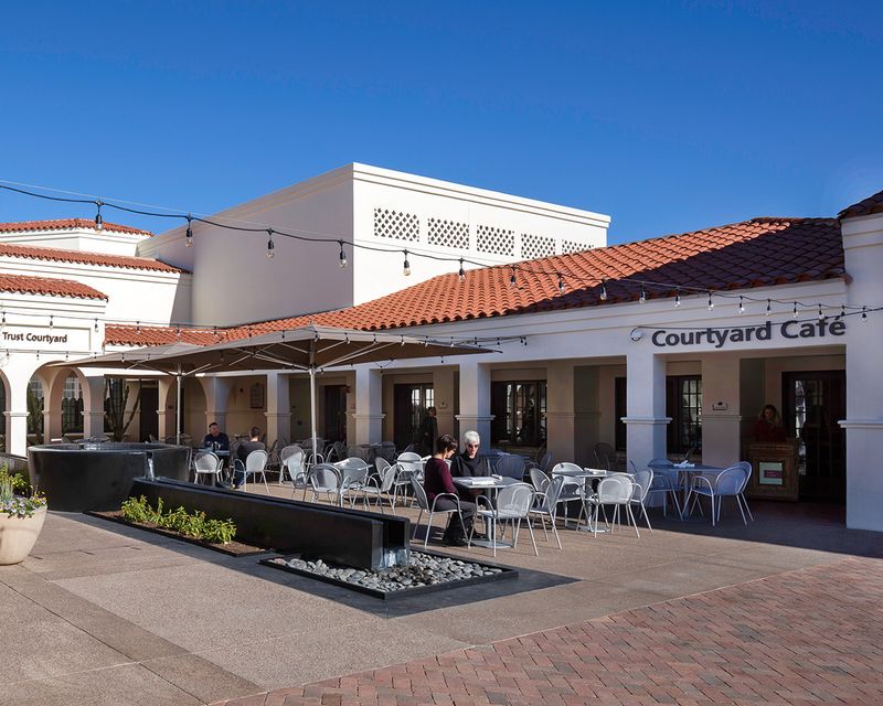 Courtyard Cafes And The Museum's Beautiful Outdoor Spaces