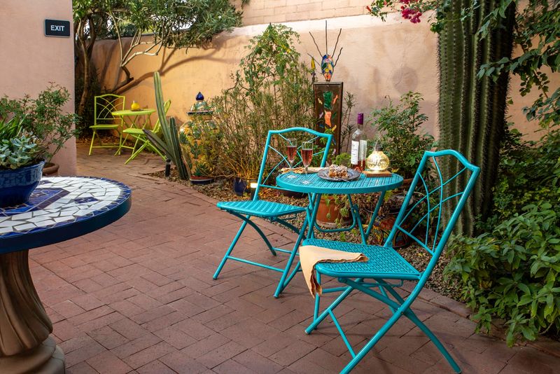 Courtyards, Patios, and a Fireplace to Linger By