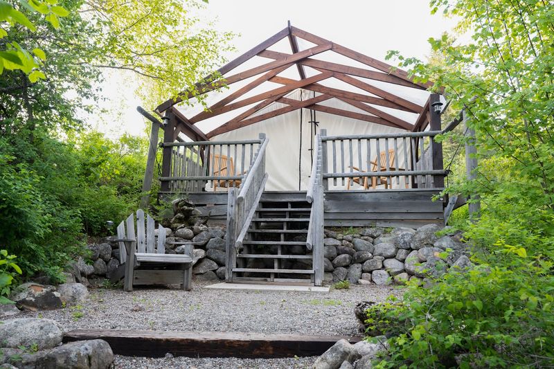 Cozy Cabins And Glamping Tents With Rustic Charm