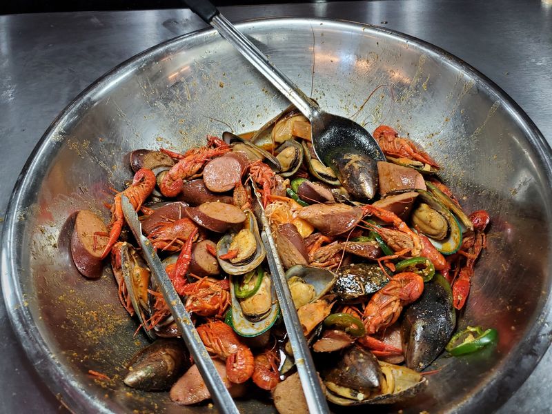 Crab Legs, Crawfish, And Buttery Shrimp Crab Legs, Crawfish, And Buttery Shrimp