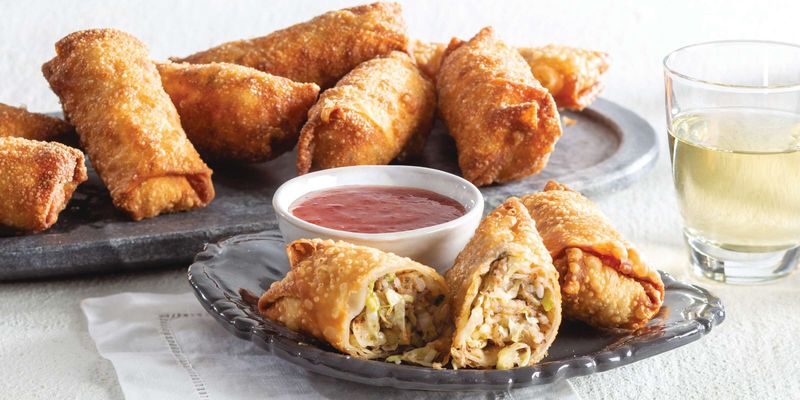 Boudin Egg Rolls