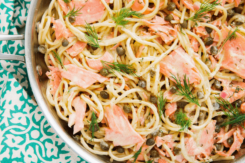 Smoked Salmon Dill Pasta