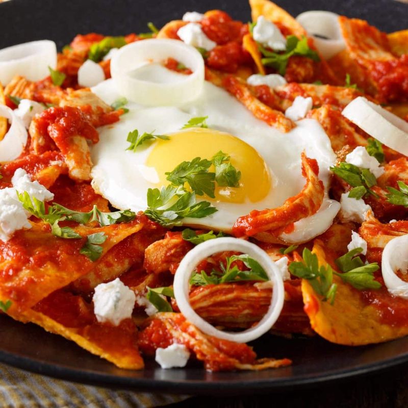 Savory Chicken Chilaquiles