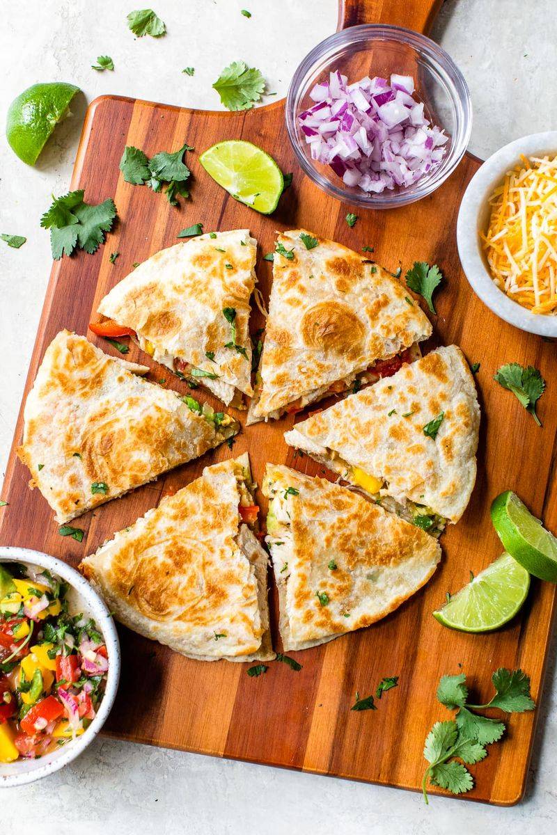 Cheesy Chicken Quesadillas