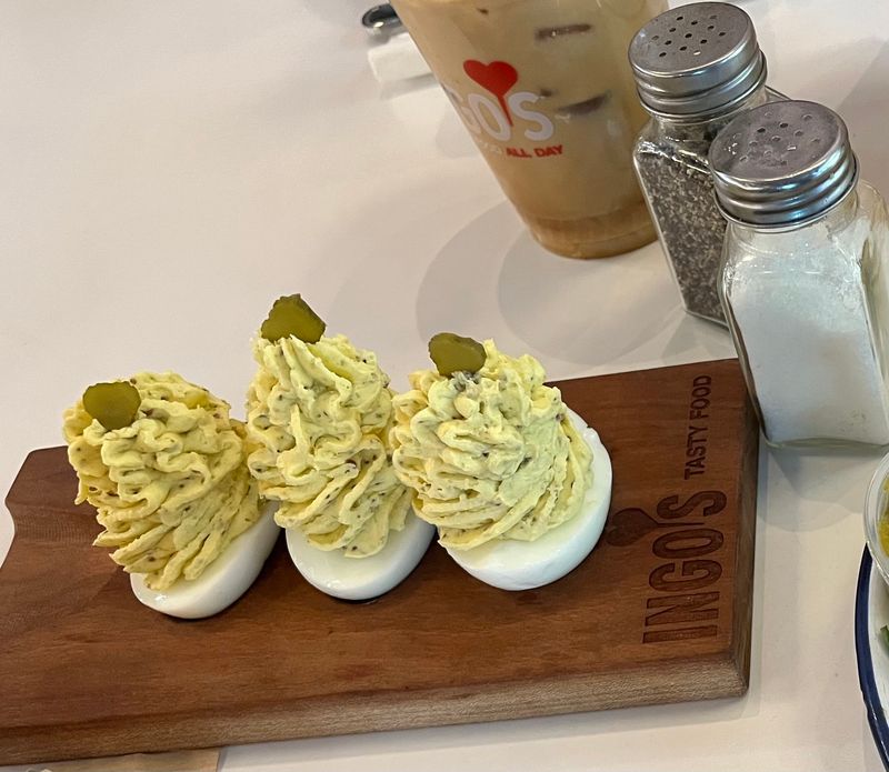 Deviled Eggs With A Tangy Twist