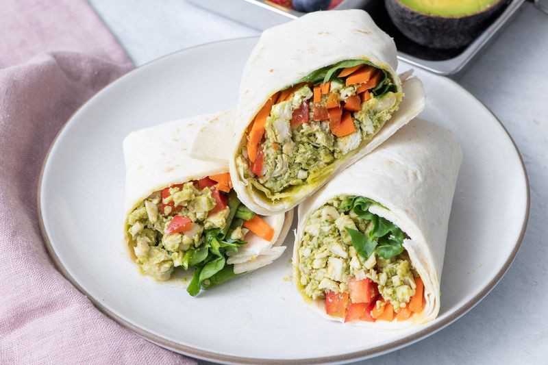 Pesto Chicken Caprese Wraps