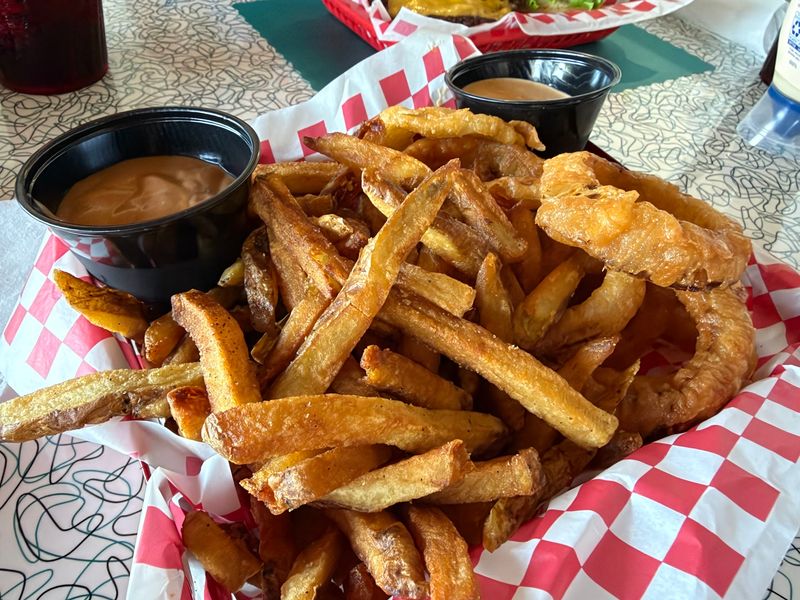 Crispy Onion Rings, Hand-Cut Fries, And Sweet Potato Fries