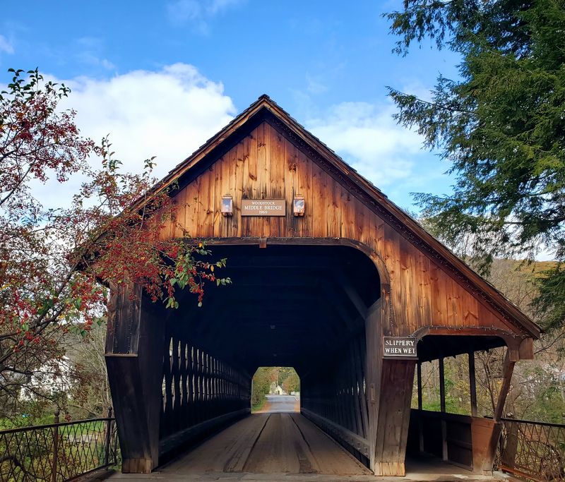 Cross A Covered Bridge Just Down The Block