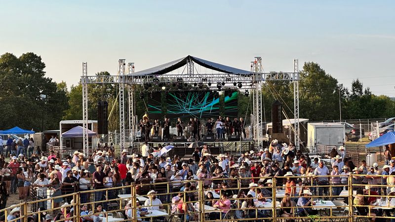 Crowds Gather Along The Main Midway