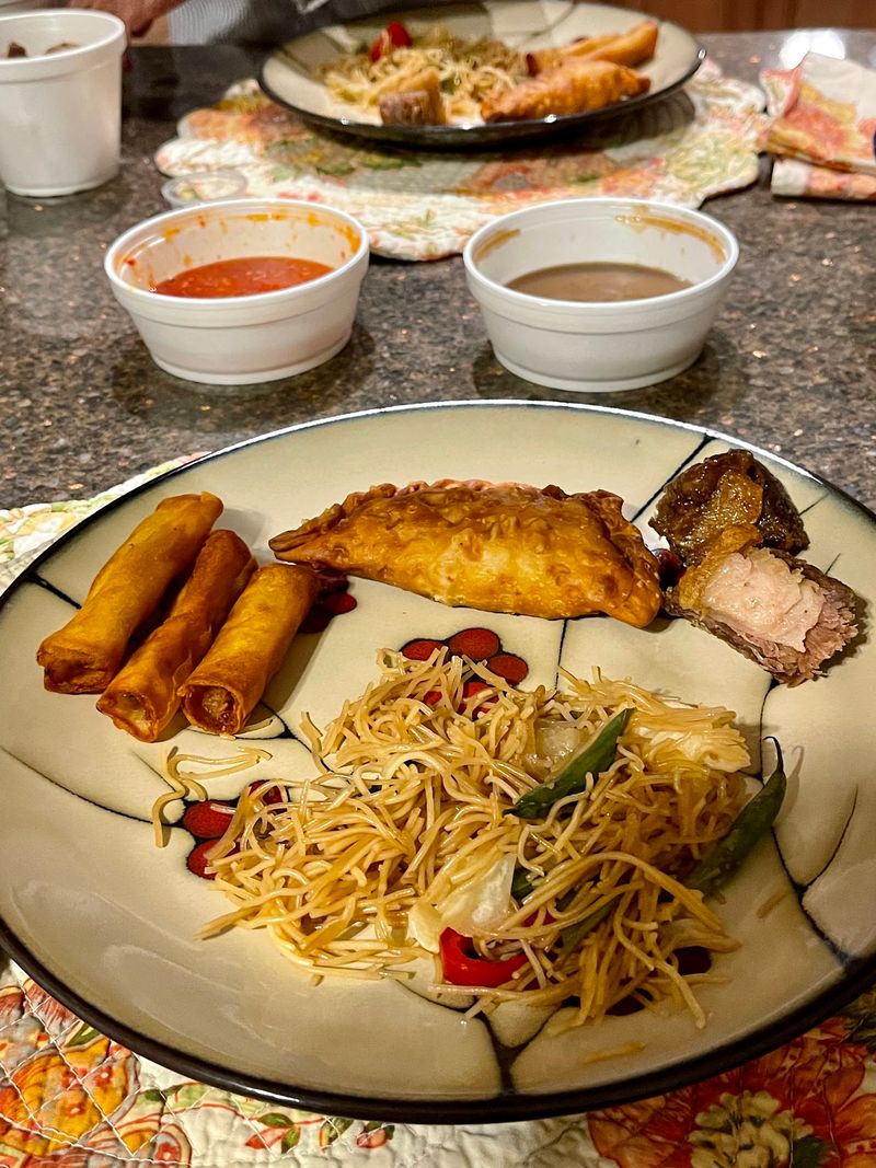 Crunchy Lumpia, Slurpable Pancit, And Skewers On The Side