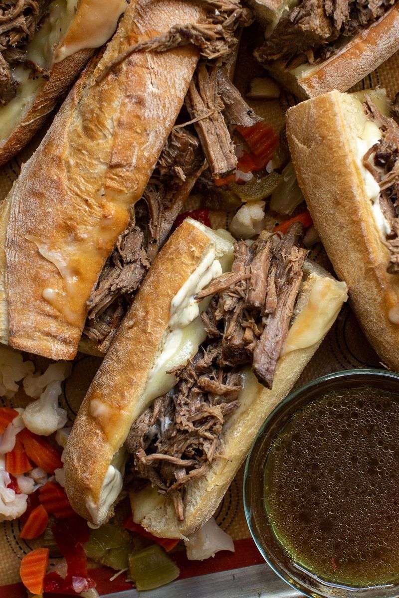 Roast Beef Au Jus Dip: Messy Magnificence