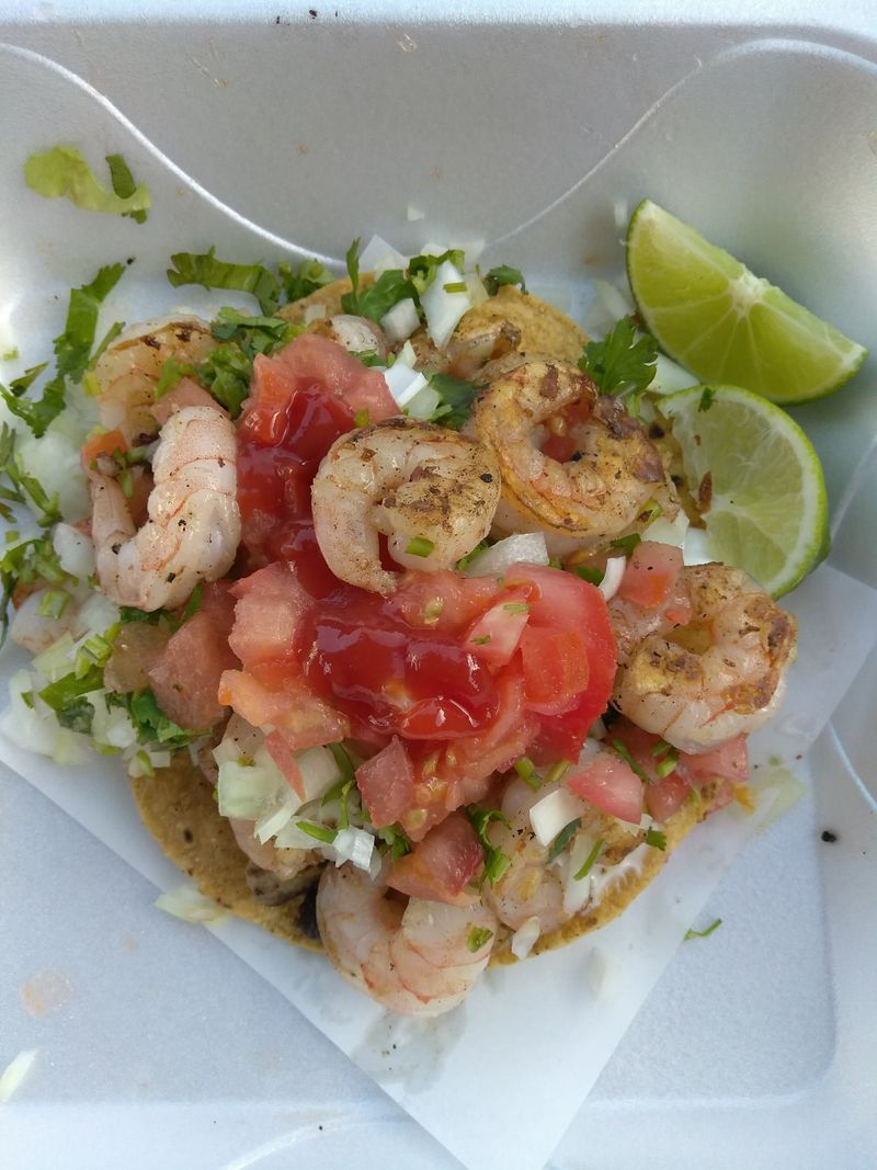 Try The Tostadas De Camaron