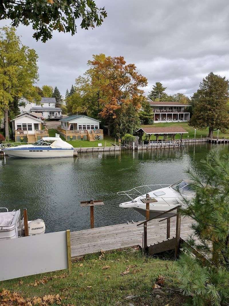 Inland Waterway Etiquette: Slow Parade At Sunset