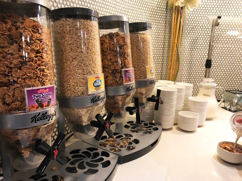 Unlabeled Cereal Dispensers