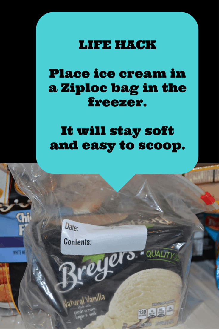 Storing ice cream in a Ziploc supposedly prevents freezer burn so we tested  it out