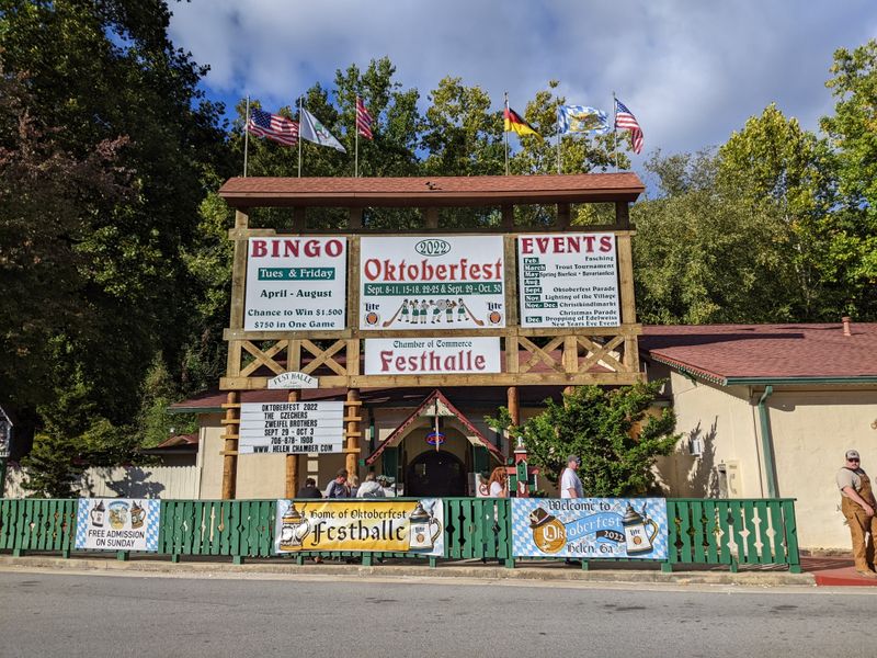 Helen — Annual Lighting of the Village (Festhalle area) — 1074 Edelweiss Strasse, Helen