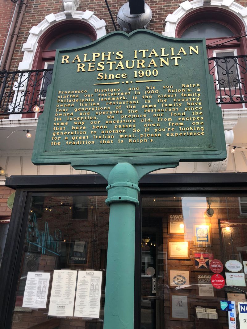 Ralph's Italian Restaurant, Pennsylvania