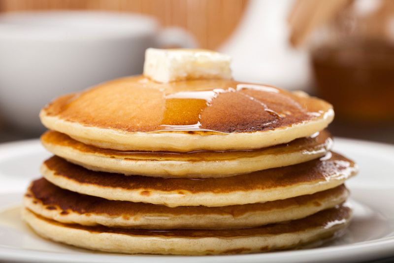 Pre-Cooked Pancakes from a Steam Tray