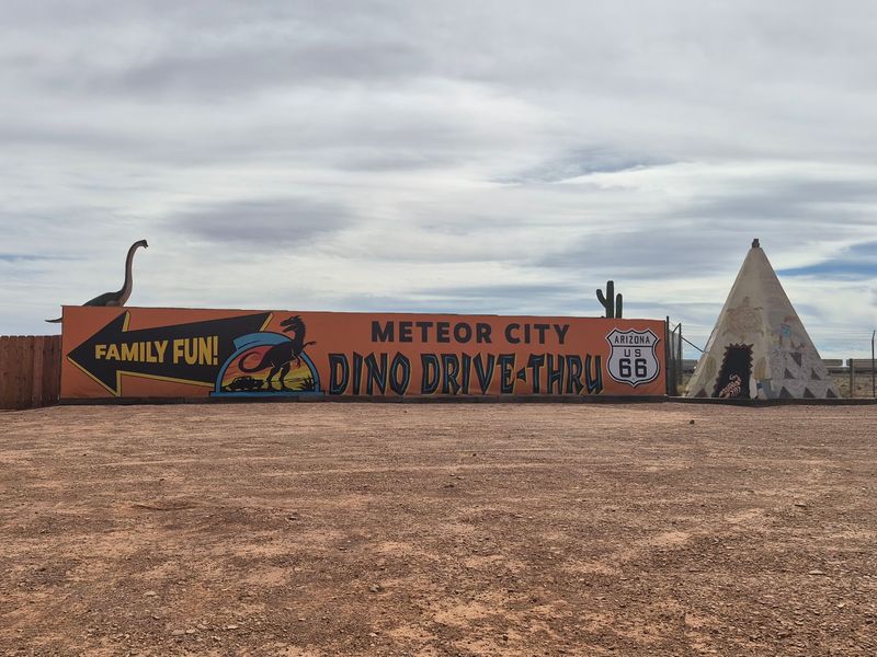 Dino Drive-Thru at Meteor City, Winslow, AZ