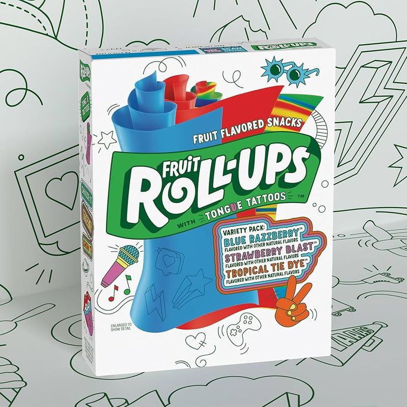 Fruit Roll-Ups That Turned Your Tongue Blue