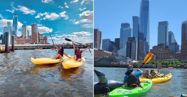 Discover The Hidden Hudson River Spot Offering Free Kayaking With Breathtaking NYC Views