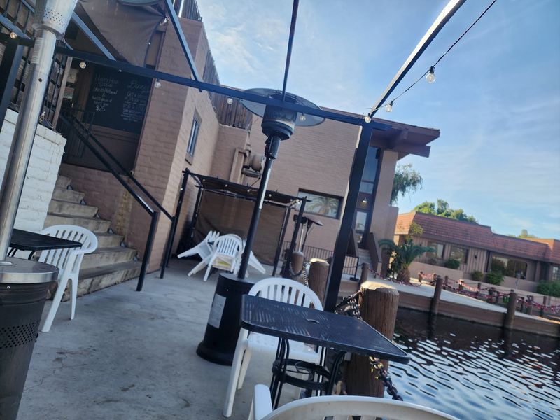 Dockside Seating with Blankets and Heaters