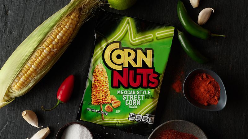 Elote-flavored Corn Nuts: Crunchy Street Corn Magic