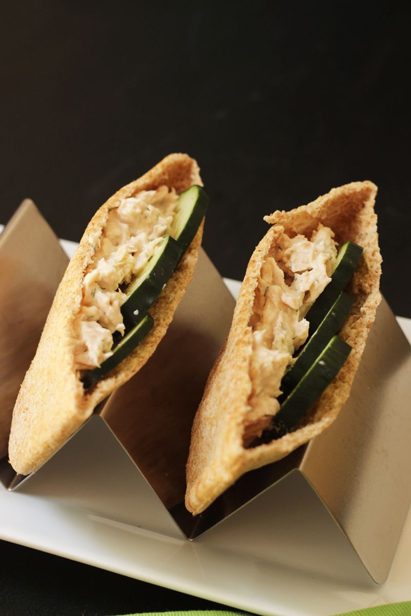 Overcooked Pasta Leftovers vs. Tuna-Stuffed Pita Pockets