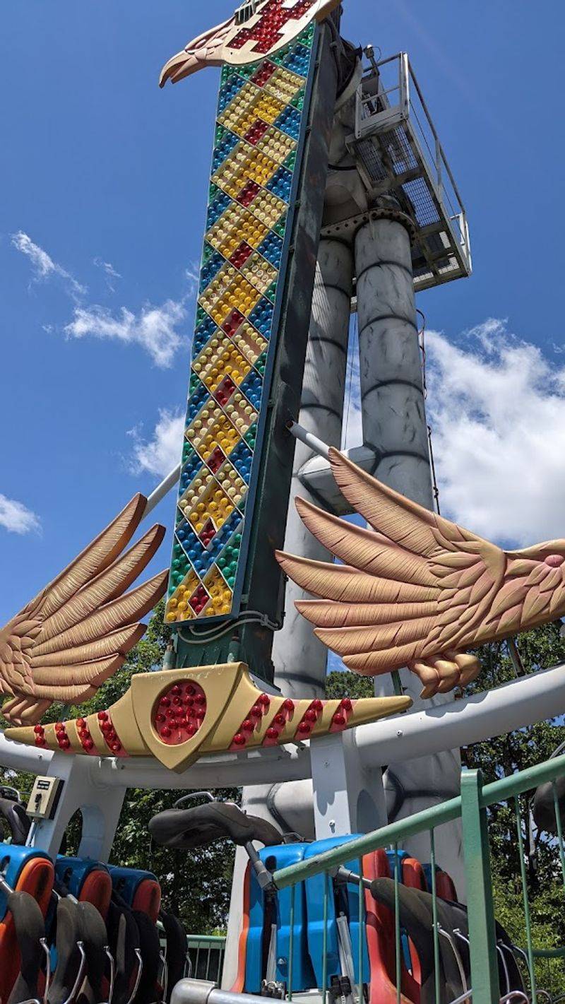 Rare Beyond Vertical Lift Coaster With Compact Footprint