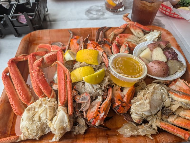 Dungeness, King, And The Crab Sampler Spread
