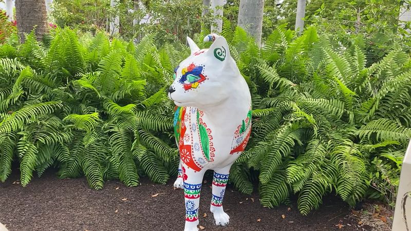 Each Sculpture Comes With A QR Code For More Information