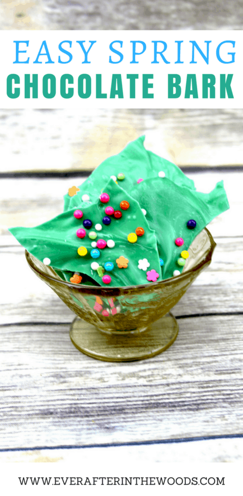 easy to make spring chocolate bark