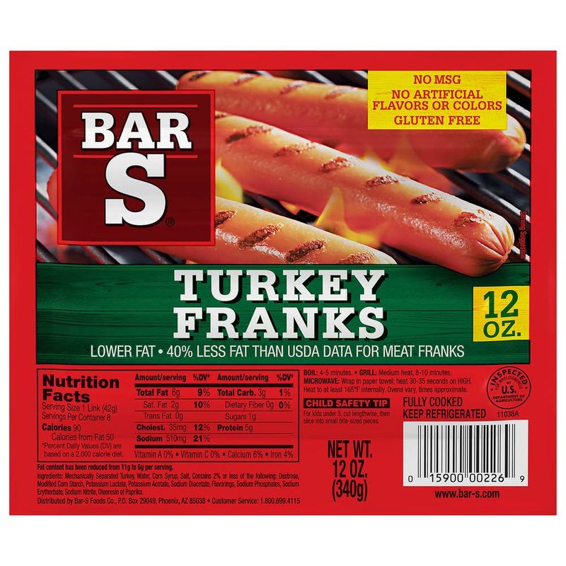 Bar-S Turkey Franks