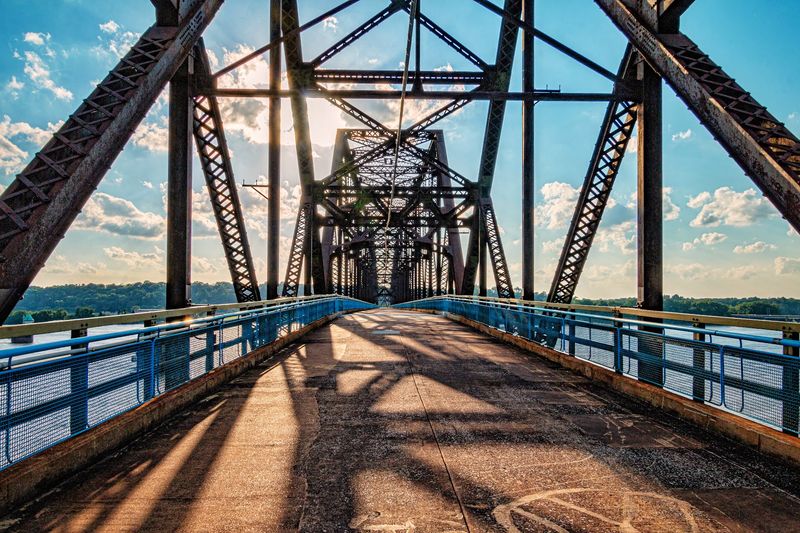 Finish With A Scenic Pause At Chain Of Rocks Bridge