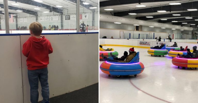 Enjoy A One-Of-A-Kind Ice Bumper Car Ride At This Michigan Rink