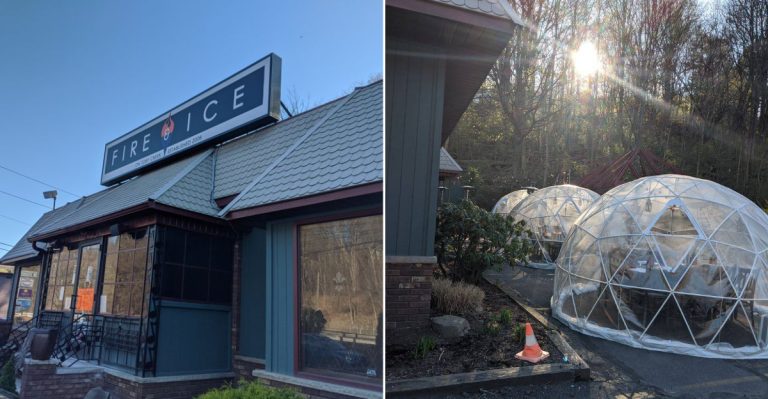 Enjoy Winter Dining In Igloos Beside A Scenic Creek At This Pennsylvania Spot