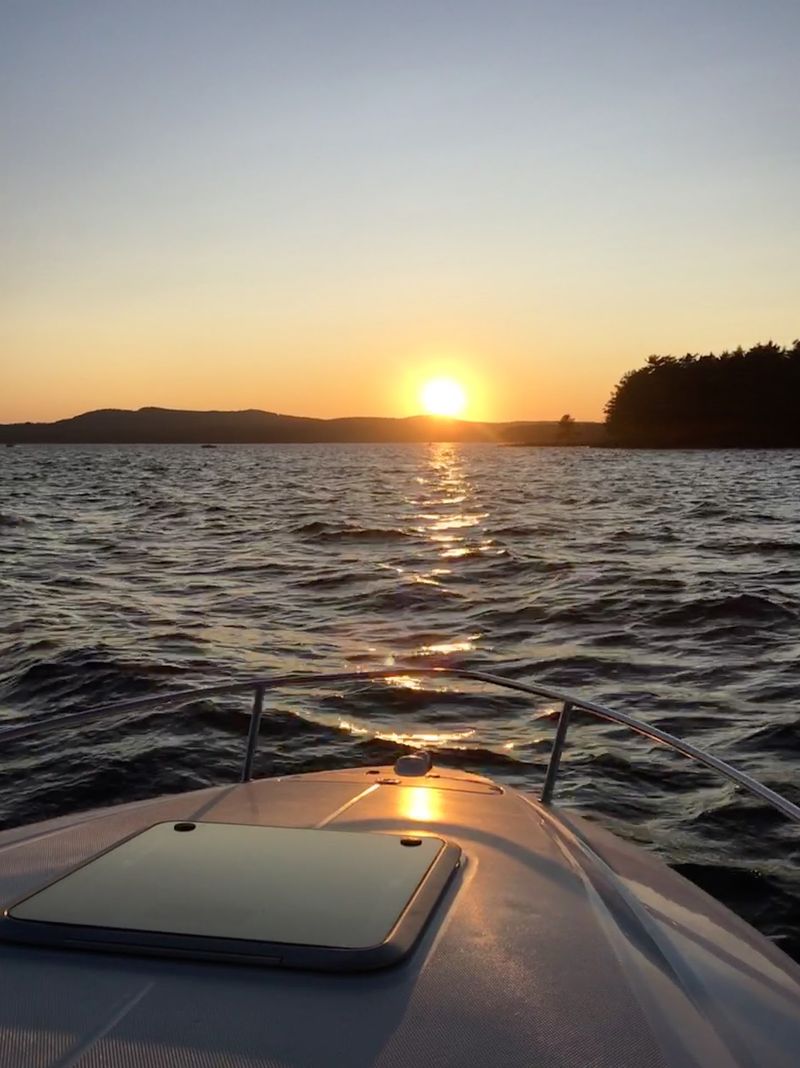 Enjoying Sebago Lake Despite The Slither