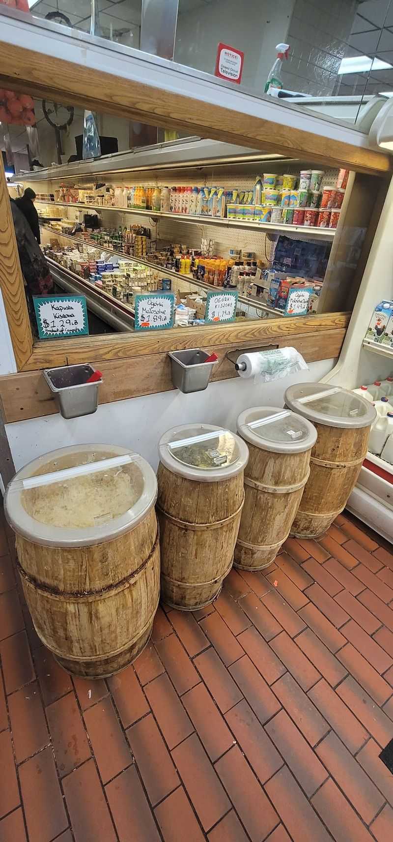 European Cheeses, Butter, and Barrel Pickles