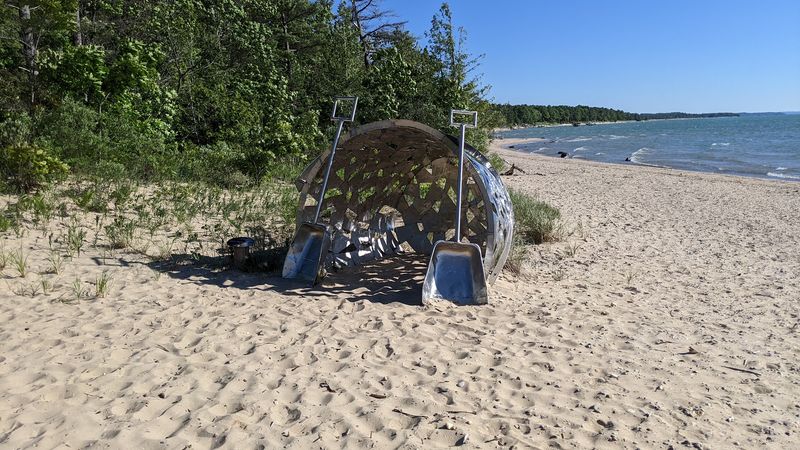 Expect Art To Mix With The Beach