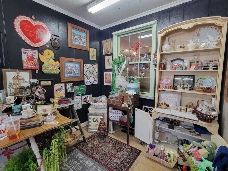 Expect antiques alongside vintage and specialty finds