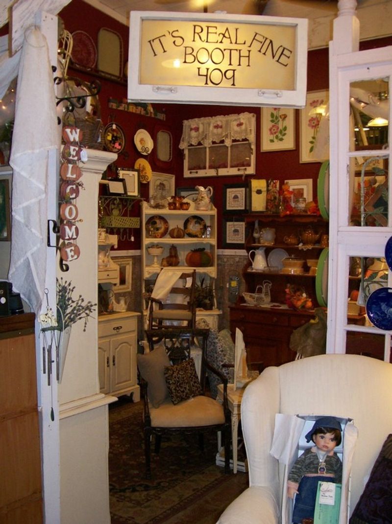 Expect antiques alongside vintage and specialty finds