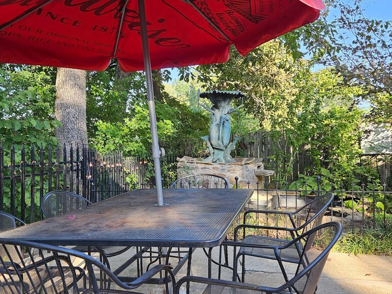 The Patio Settles Into That Final Glow Of The Day