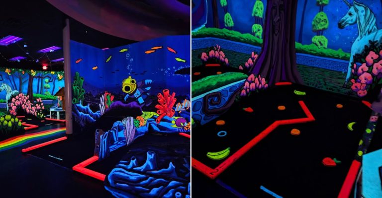 Families And First Dates Are Loving This Glow-In-The-Dark Mini Golf Adventure In Arizona