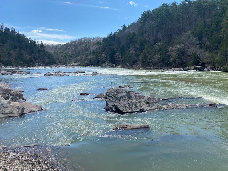 Rain Swells Turning Quiet Flow Into Fierce Whitewater