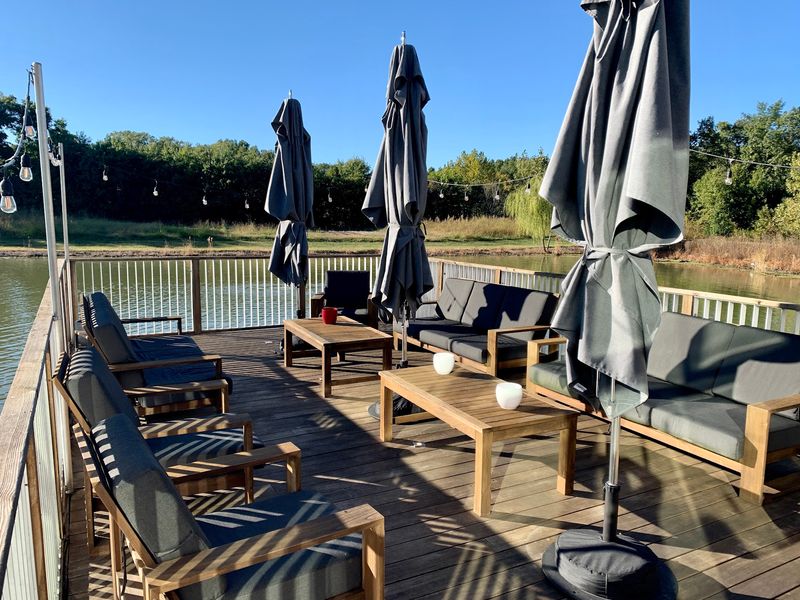 Feed the Koi and Relax on the Patio Feed the Koi and Relax on the Patio