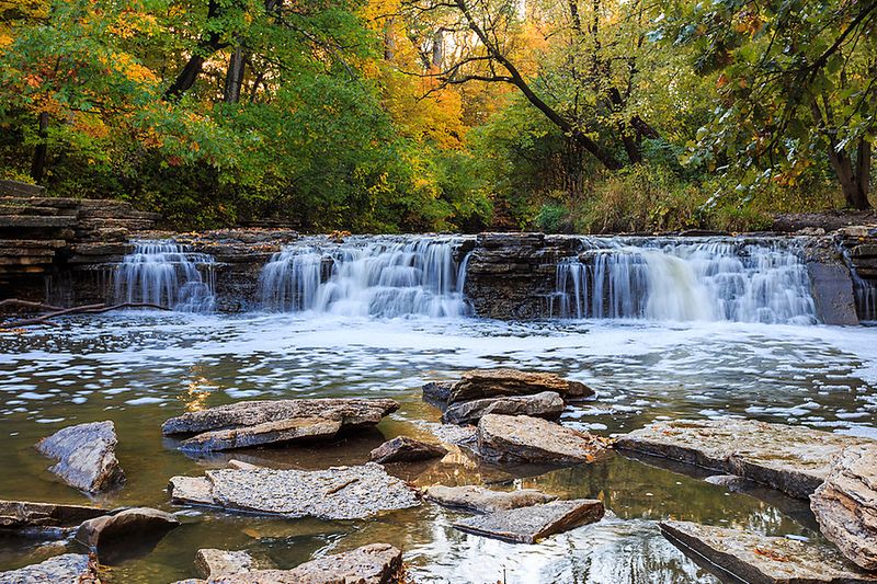 Rocky Glen Waterfall, Waterfall Glen Forest Preserve